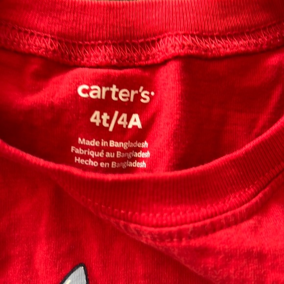 Carters Shark Christmas Shirt - Picture 2 of 2